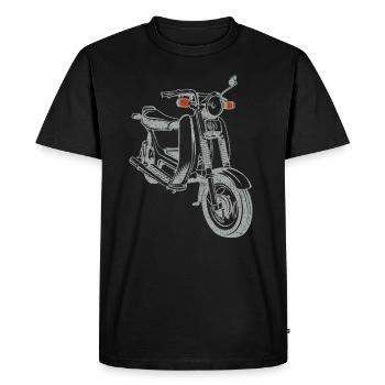 Simson SR50 SR80 - Männer Premium Bio T-Shirt - Schwarz - Vorne - Nico (187cm)
