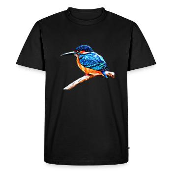 Kingfisher - Martin-pêcheur - T-shirt Premium bio Homme - noir - Devant - Nico (187cm)