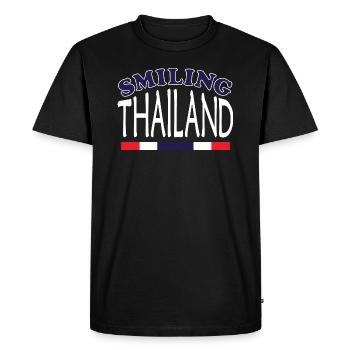 Thailand Smiling - T-shirt Premium bio Homme - noir - Devant - Nico (187cm)