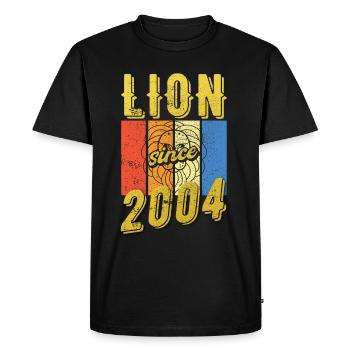 Léo 2004 Zodiac Cadeau d’anniversaire - T-shirt Premium bio Homme - noir - Devant - Nico (187cm)