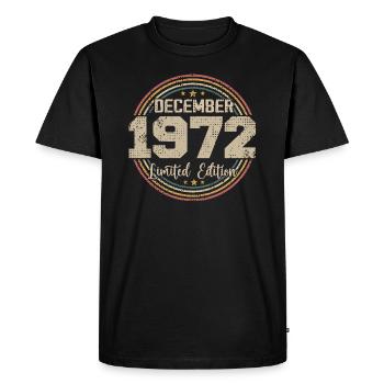 Les Légendes Sont Nées En Décembre 1972 - 1972 - T-shirt Premium bio Homme - noir - Devant - Nico (187cm)