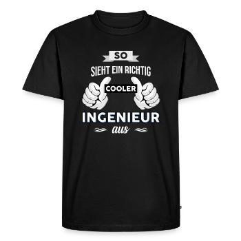 Ingenieur Ingenieurwesen Elektrotechniker Spruch - Männer Premium Bio T-Shirt - Schwarz - Vorne - Nico (187cm)