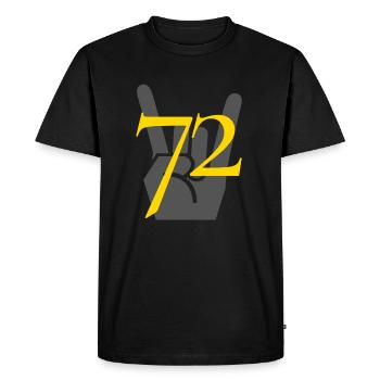72_rockhand - Männer Premium Bio T-Shirt - Schwarz - Vorne - Nico (187cm)