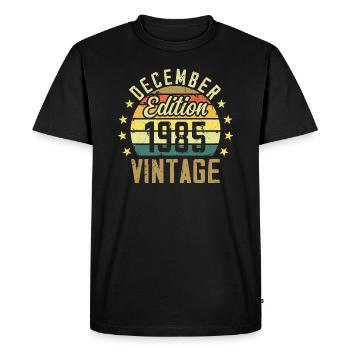 Légendes Sont Nés En Décembre 1985 - Édition 1985 - T-shirt Premium bio Homme - noir - Devant - Nico (187cm)