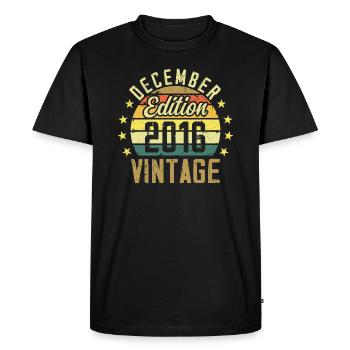 Legends Were Born in December 2016 - 2016 Edition - Men's Premium Organic T-Shirt - black - Front - Nico (187cm)