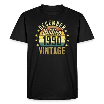 Légendes Sont Nés En Décembre 1990 - Édition 1990 - T-shirt Premium bio Homme - noir - Devant - Nico (187cm)
