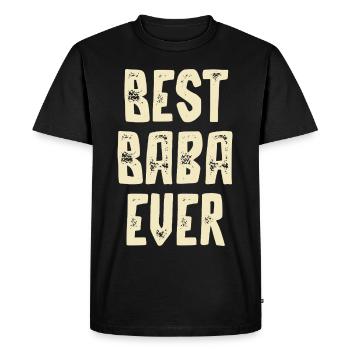 Le meilleur baba de tous les temps - T-shirt Premium bio Homme - noir - Devant - Nico (187cm)