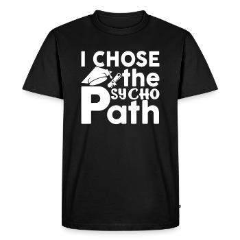 Psychologue - psychologie cadeau - T-shirt Premium bio Homme - noir - Devant - Nico (187cm)