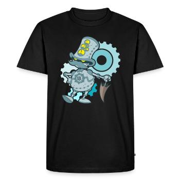 Robotter - T-shirt Premium bio Homme - noir - Devant - Nico (187cm)