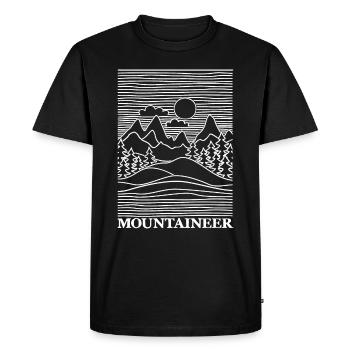 Mountaineer Mountaineer Gift - Men's Premium Organic T-Shirt - black - Front - Nico (187cm)