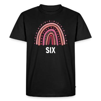 Red Rainbow Six ans 6e anniversaire - T-shirt Premium bio Homme - noir - Devant - Nico (187cm)