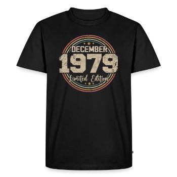 Les Légendes Sont Nées En Décembre 1979 - 1979 - T-shirt Premium bio Homme - noir - Devant - Nico (187cm)