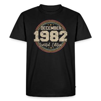 Les Légendes Sont Nées En Décembre 1982 - 1982 - T-shirt Premium bio Homme - noir - Devant - Nico (187cm)