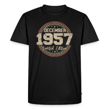 Les Légendes Sont Nées En Décembre 1957 - 1957 - T-shirt Premium bio Homme - noir - Devant - Nico (187cm)