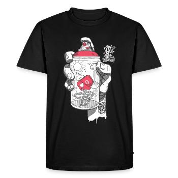 hand spray ZERO - T-shirt Premium bio Homme - noir - Devant - Nico (187cm)