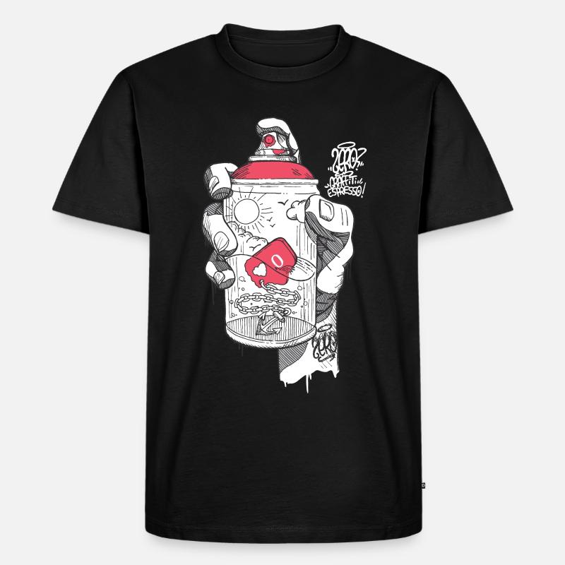 hand spray ZERO - T-shirt Premium bio Homme - noir