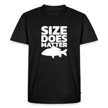 Pêcheur pêcheur pêcheur - T-shirt Premium bio Homme - noir - Devant - Nico (187cm)