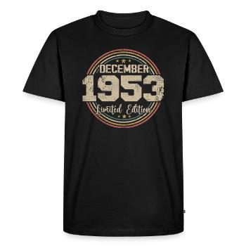 Les Légendes Sont Nées En Décembre 1953 - 1953 - T-shirt Premium bio Homme - noir - Devant - Nico (187cm)