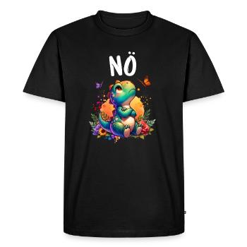 Dinosaur Dinos Saying Nope for Boys and Girls - Men's Premium Organic T-Shirt - black - Front - Nico (187cm)