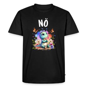 Dinosaur Dinos Saying Nope for Boys and Girls - Men's Premium Organic T-Shirt - black - Front - Nico (187cm)