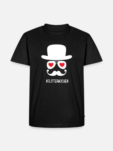 Flitterwochen Flittern Hochzeitsreise Reise Ehe - Männer Premium Bio T-Shirt - Schwarz