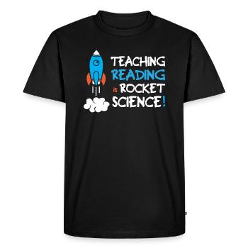 Enseigner la lecture est sorcier - T-shirt Premium bio Homme - noir - Devant - Nico (187cm)