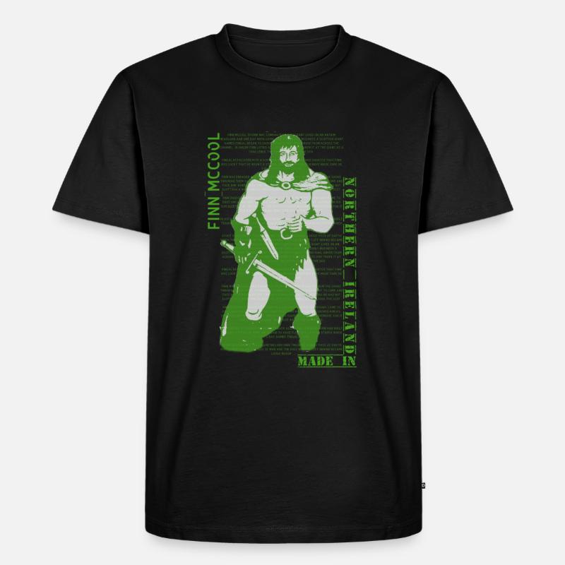 Finn McCool - Männer Premium Bio T-Shirt - Schwarz
