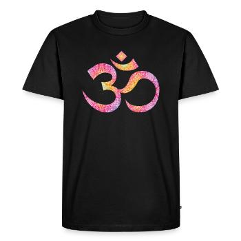 Om mandala - T-shirt Premium bio Homme - noir - Devant - Nico (187cm)
