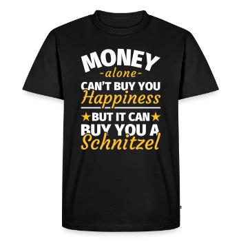 Schnitzel amoureux cadeau schnitzel dire - T-shirt Premium bio Homme - noir - Devant - Nico (187cm)