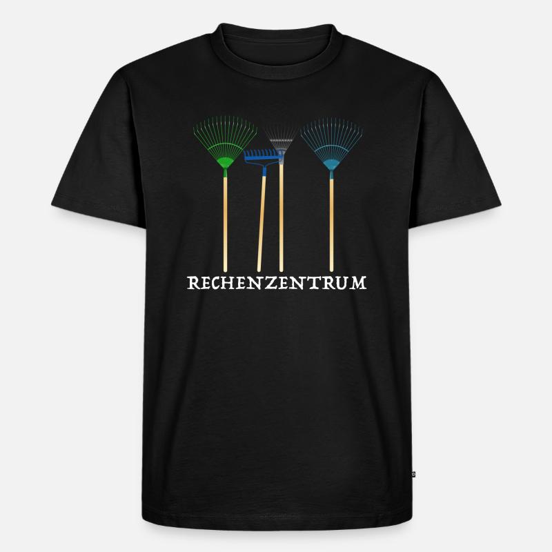 Rechenzentrum | Computer, PC, Gärtner, Internet - Männer Premium Bio T-Shirt - Schwarz