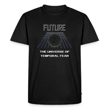 Future the universe of temporal fear - Men's Premium Organic T-Shirt - black - Front - Nico (187cm)