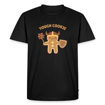 Guerrier Gingerbread Man Tough Cookie - T-shirt Premium bio Homme - noir - Devant - Nico (187cm)