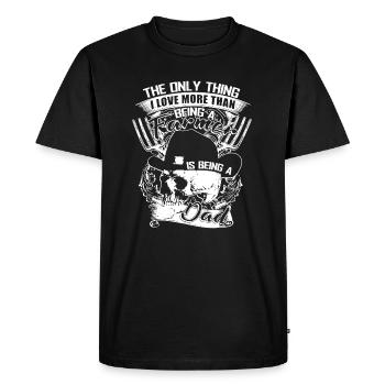Being A Farmer Dad - Men's Premium Organic T-Shirt - black - Front - Nico (187cm)