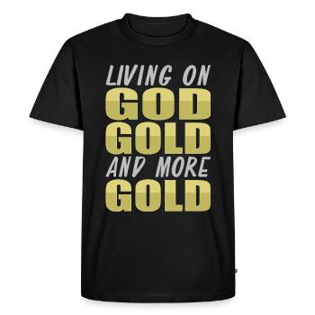 Gold Mining Gold Mine - Men's Premium Organic T-Shirt - black - Front - Nico (187cm)