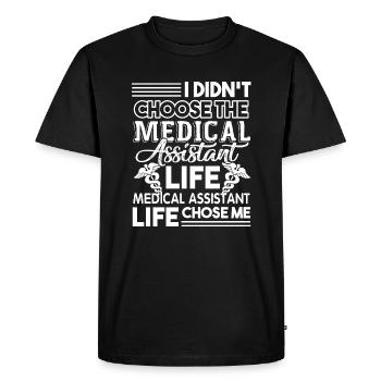 Medical Assistant Medical Assistant Life Chose Me - Men's Premium Organic T-Shirt - black - Front - Nico (187cm)