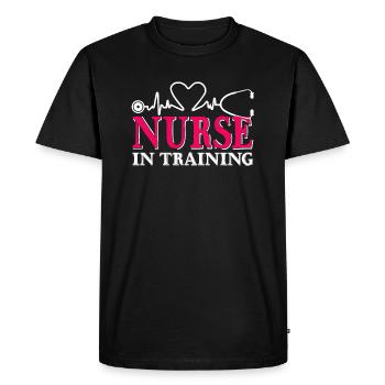 Nurse Nurse In Training - Men's Premium Organic T-Shirt - black - Front - Nico (187cm)