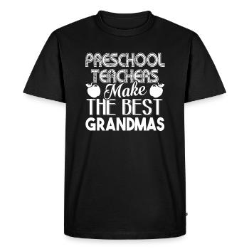 Preschool Teacher Preschool Teacher Grandma - Men's Premium Organic T-Shirt - black - Front - Nico (187cm)