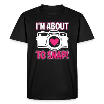 Photographer Photographer I'm About To Snap - Men's Premium Organic T-Shirt - black - Front - Nico (187cm)