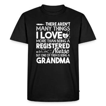 Registered Nurse Registered Nurse Grandma - Men's Premium Organic T-Shirt - black - Front - Nico (187cm)