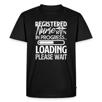 Registered Nurse Registered Nurse In Progress - Men's Premium Organic T-Shirt - black - Front - Nico (187cm)