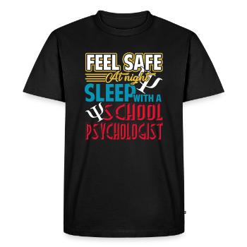 School Psychologist Sleep With School Psychologist - Men's Premium Organic T-Shirt - black - Front - Nico (187cm)