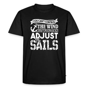 Sailor Sailor Can Adjust The Sails - Men's Premium Organic T-Shirt - black - Front - Nico (187cm)