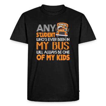 School Bus Driver School Bus Driver Funny - Men's Premium Organic T-Shirt - black - Front - Nico (187cm)