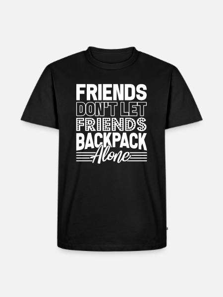 Backpacking Backpacking Friends - Men's Premium Organic T-Shirt - black