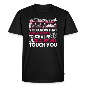 Medical Assistant When You're A Medical Assistant - Men's Premium Organic T-Shirt - black - Front - Nico (187cm)