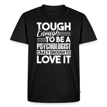 Psychologist Psychologist Love It - Men's Premium Organic T-Shirt - black - Front - Nico (187cm)