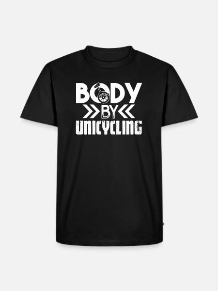 Unicycling Body By Unicycling - Men's Premium Organic T-Shirt - black