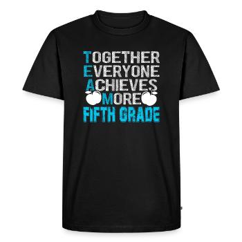 5th Grade Teacher Team 5th Grade - Men's Premium Organic T-Shirt - black - Front - Nico (187cm)