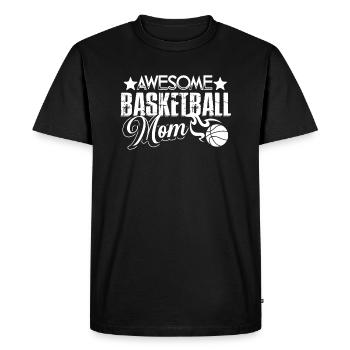 Basketball Awesome Basketball Mom - Men's Premium Organic T-Shirt - black - Front - Nico (187cm)