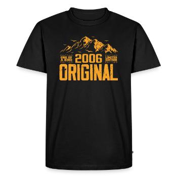 Vintage 2006 Cadeau d’anniversaire - Retro 2006 - T-shirt Premium bio Homme - noir - Devant - Nico (187cm)